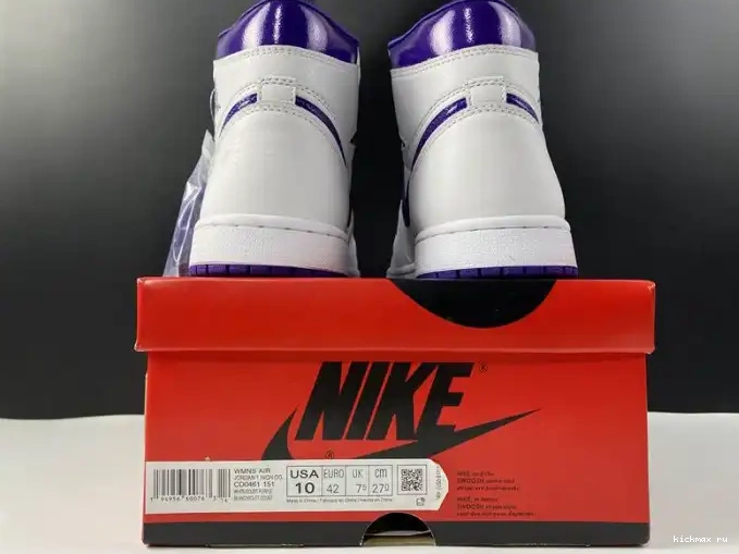 Rep Kickmax PURPLE AIR RETRO HIGH JORDAN CD0461-151 COURT 1 0507